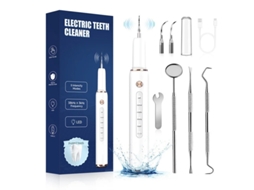 Ultra Sônico Dentes Limpador Placa Removedor Cálculo Removedor Laptop Casa Dentes Elétricos Limpador Yizhood T4 Branco
