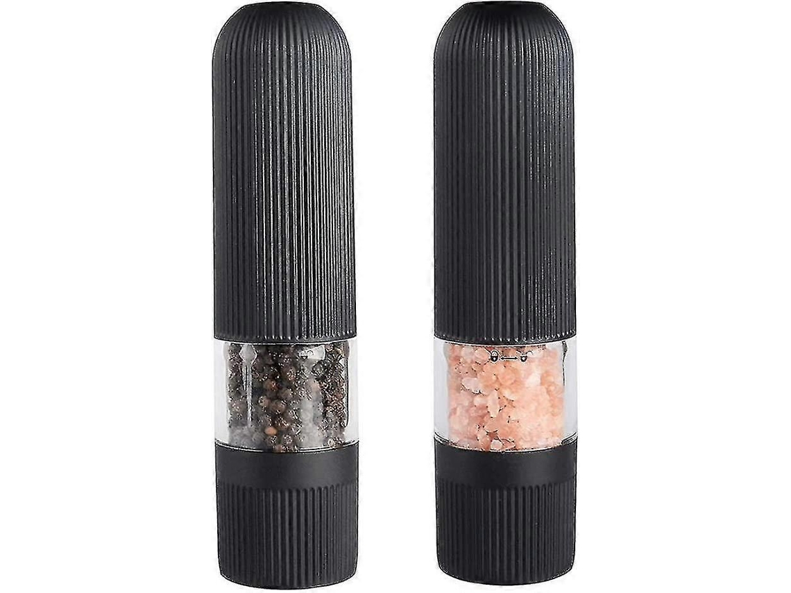 Conjunto De Moedor Elétrico De Sal E Pimenta, Moedor Automático De Pimenta E Sal Com Operação Com Uma Mão, Com Grossura Ajustável Aquaforge
