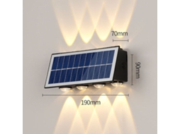 2026 lâmpada Solar Exterior Impermeável Ip65 para Jardim Vila Decoração Paisagística Luz Noturna