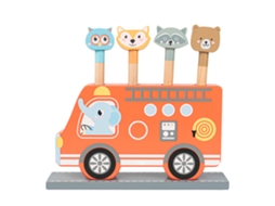 Primerox brinquedo de Madeira Ônibus Pop Up Brinquedo Educativo para Crianças Presente