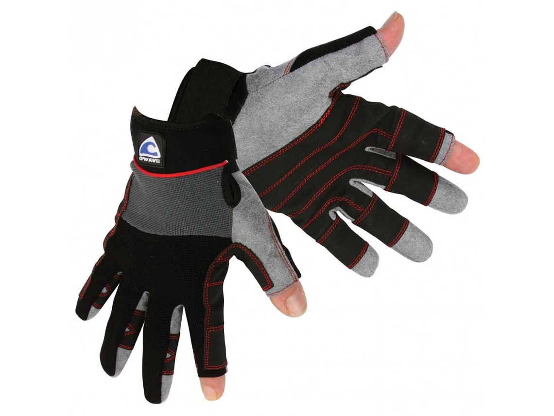 Luvas Curtas Rigging 2dc Preto,Cinzento 2XL Homem O`WAVE