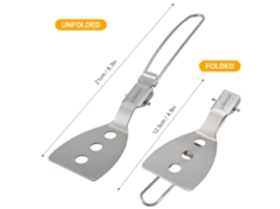 Espátula Plegable Acero Inoxidable Camping