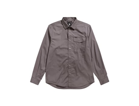 Camisa de Homem G-STAR Comprida Rine Regular Cinzento (S)