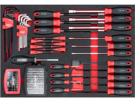Conjunto de chave de fenda e chave de fenda VIGOR V6814 563 mm x 393 mm x 35 mm Número de ferramentas: 97