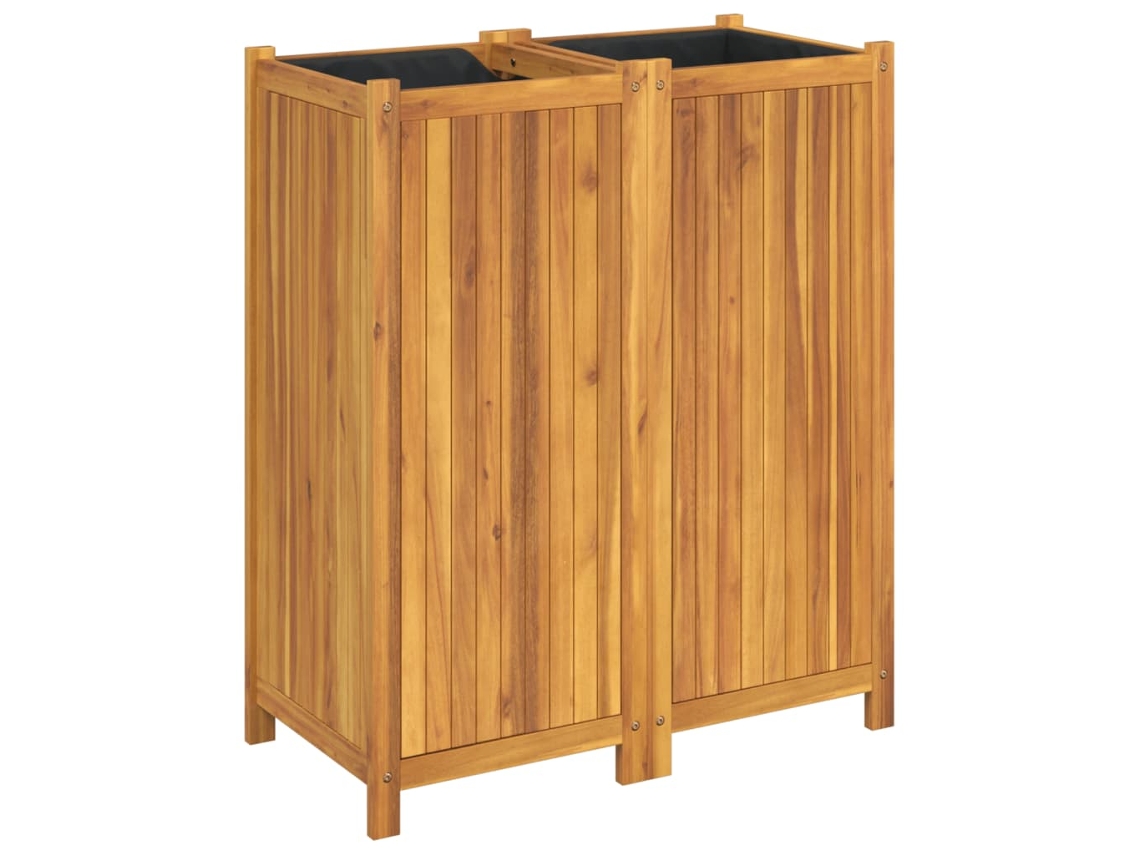 Garden Planter, Garden Planters Vidaxl Marrom Madeira De Acácia (80 X 42 X 100 Cm)