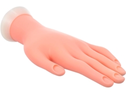 Ferramenta de treinamento de unhas de silicone, modelo flexível rosa.