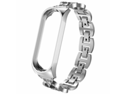 Bracelete De Metal Diamante Brilhante Com Design Em Forma De 8 Para Xiaomi Mi Band 6/5 Dinheiro*