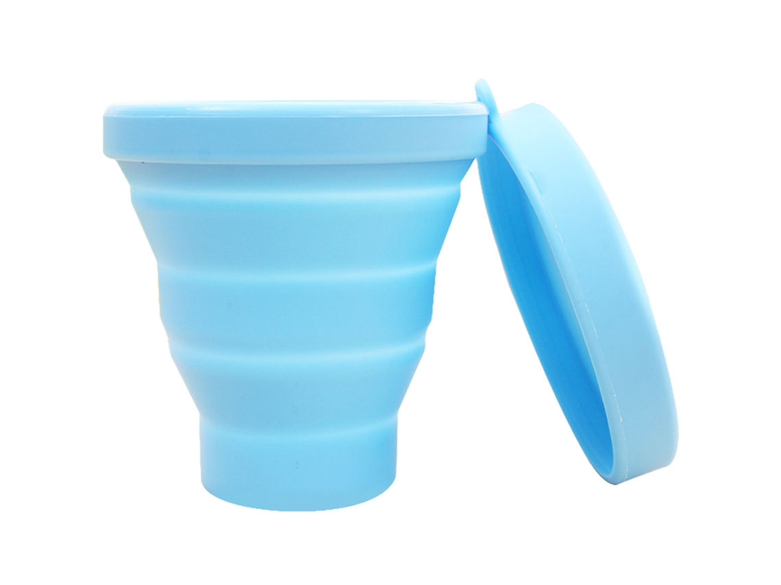 Caneca Silicone Plegável 170ml para Viagem