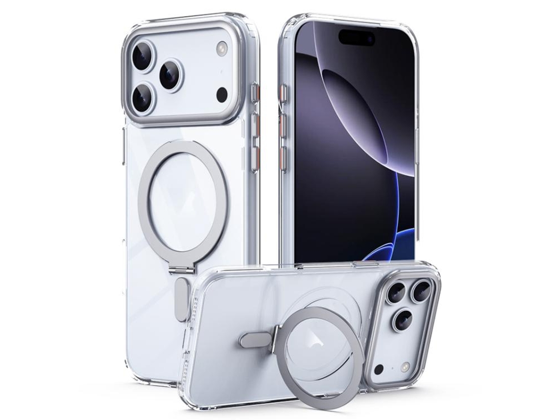 Capa Para Iphone 17 Pro Com Airbag, Magsafe, À Prova De Choque, Fosca E Suporte Dobrável.