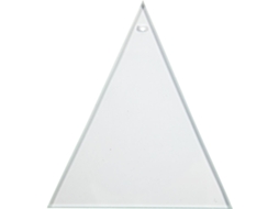 Prato De Vidro Triangular Transparente Da Creative Company, 8x9cm, Para Decoração De Hobby. Creativ Company