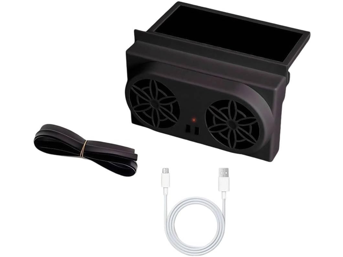 Ventilador De Exaustão Para Janela, Com Alimentação Solar E Usb, Que