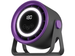 Ventilador De Mesa Recarregável Via Usb Com Clipe, Luz Noturna, 5