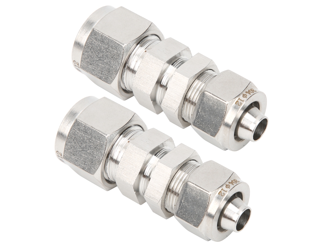 Conector Compressão Aço Inox 304 2pcs 12x8