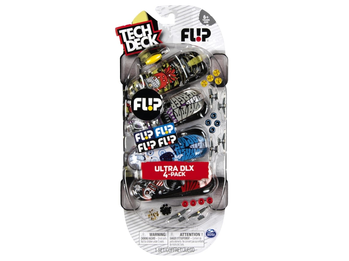 Fingerboard Flip Tech Deck Pack de 4 Ultra DLX Worten.pt