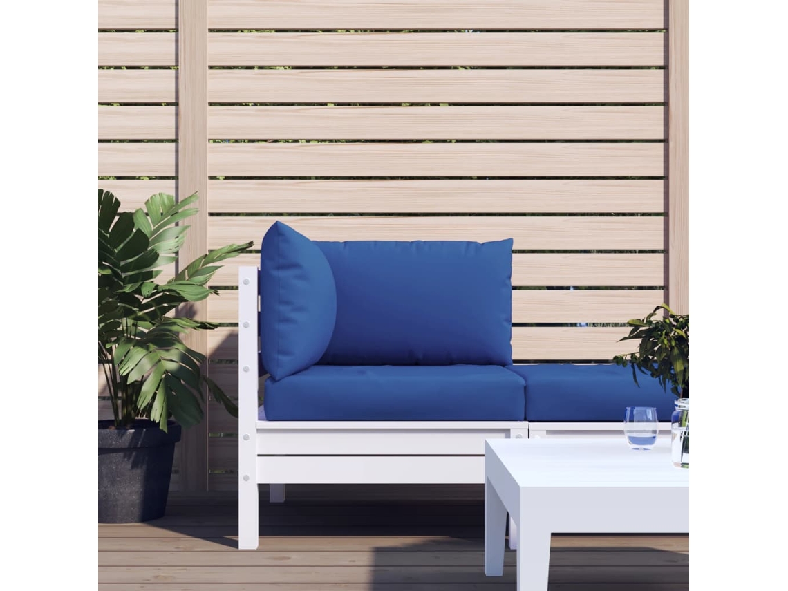 Vidaxl Almofadões Para Paletes 3 Pcs Tecido Oxford Azul