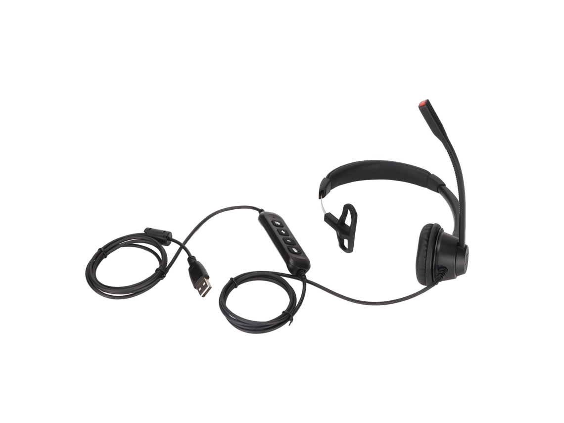Fone USB empresarial com um único fone, ajuste de volume, silenciamento CHABERLU