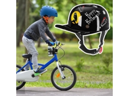 Capacete Retrô em Formato de Boné de Beisebol com Estampa e Absorção de Impacto, Ajustável, Ideal para Ciclismo e Skate. TAISHENGDA