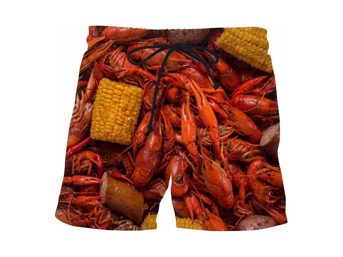 Bermudas Masculinas Estampadas de Salsicha S/MARCA