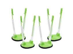 Suporte para sacos plásticos LINJOU, ajustável, 4 unidades