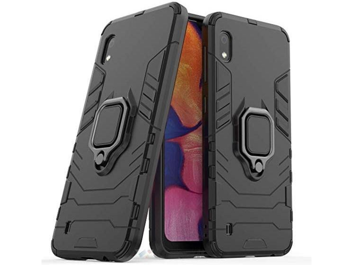 Capa Samsung Galaxy A10 Militar Ring Anti-Impacto Defender Preto