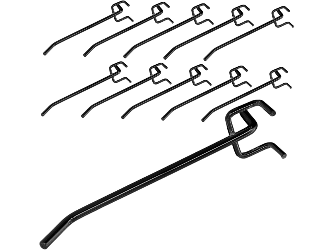 Conjunto de 30 Peças de Ganchos para Painel Perfurado, Ferragens para Garagem e Oficina, com Suporte. SFUSHOS