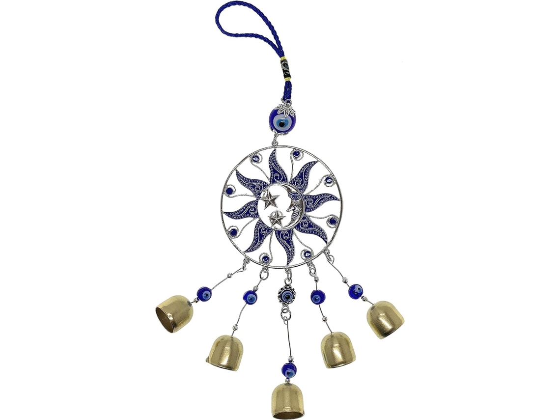 Bravo Team Lucky Moon Sun E Evil Eye Ornamento Suspenso Para Proteção, Bênção E Força,