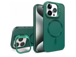 Capa Para Iphone 17 Pro Max Suporte Magnético Verde Czhhmart