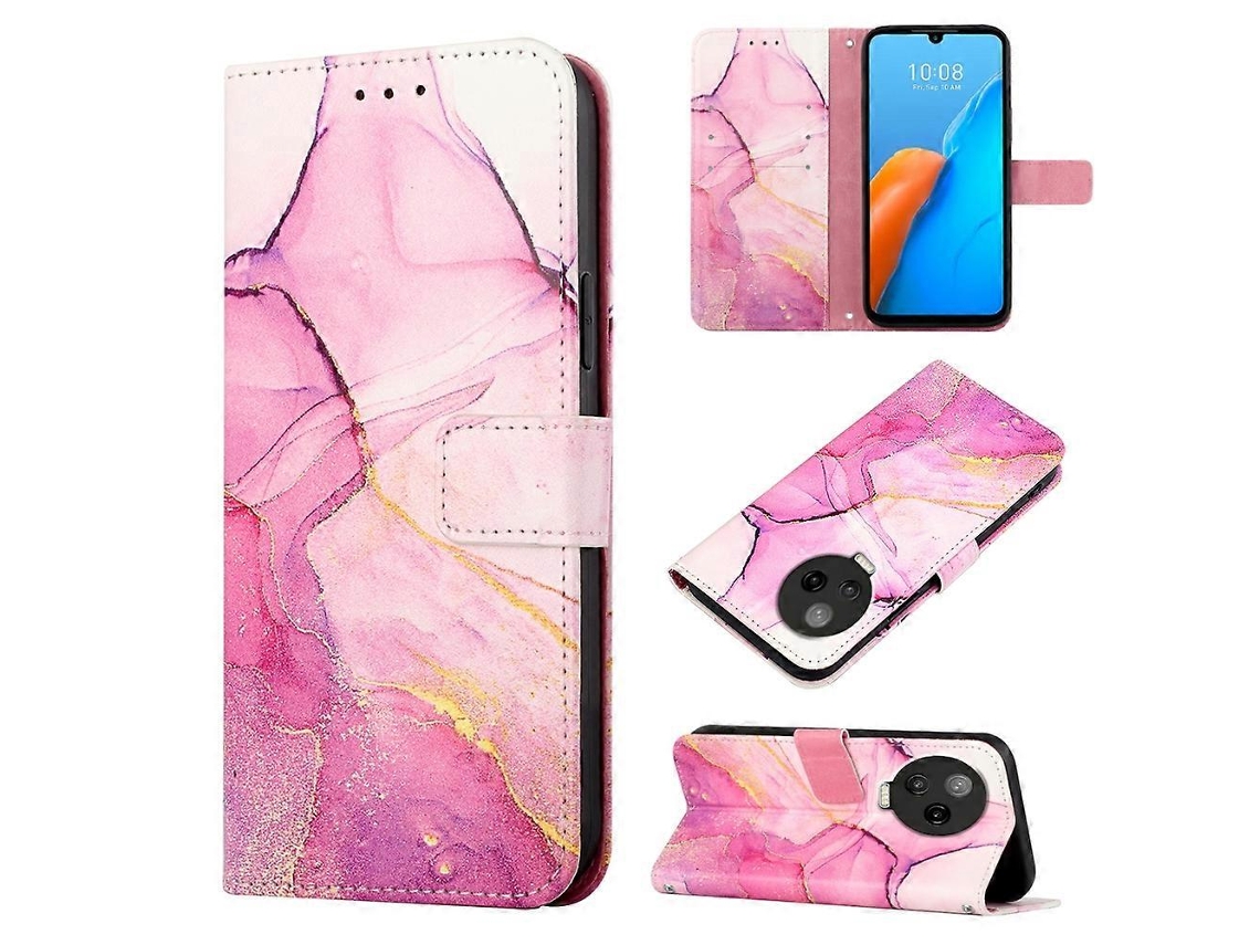 Capa De Celular Flip Em Couro Com Estampa De Mármore Para Infinix Note 12 Pro 4g Pt003