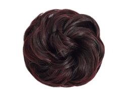 Extensão de cabelo para coque desarrumado, scrunchie, crespo, para mulheres