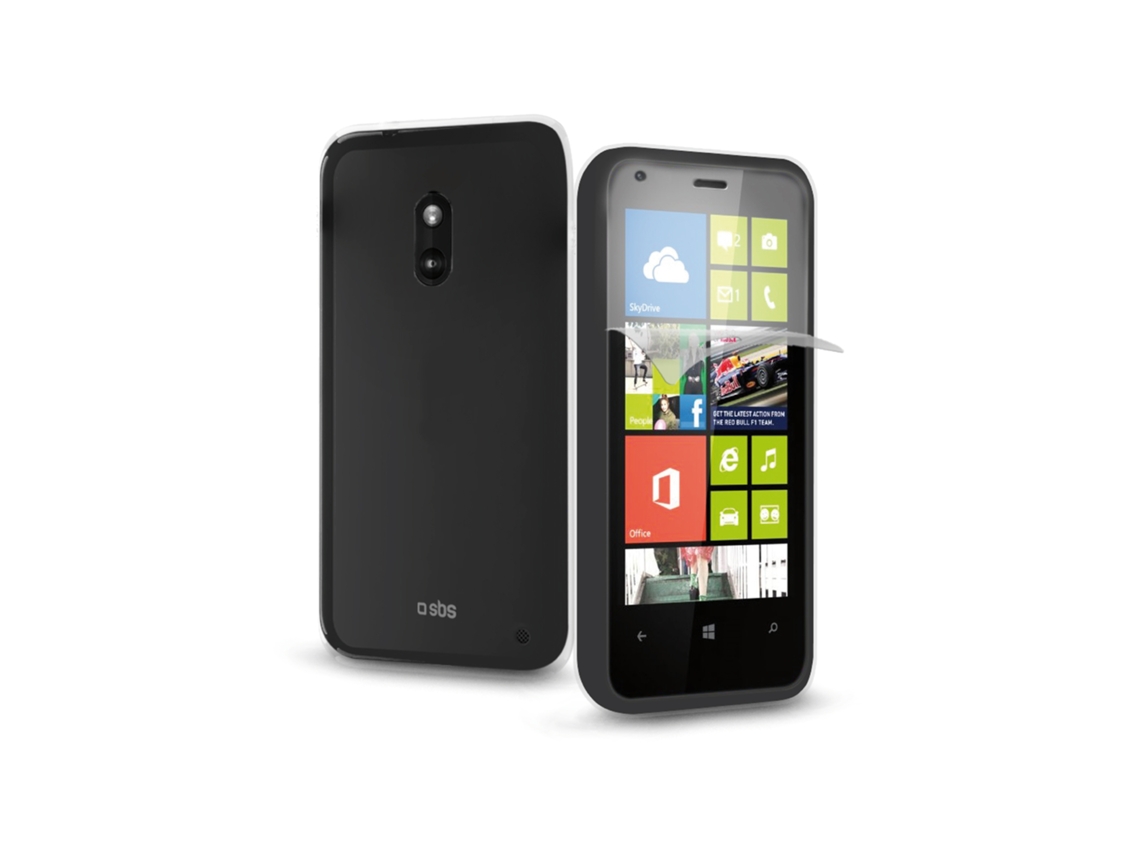Capa Aero TPU NOKIA Lumia 620 SBS Transparente+Película Ecrã