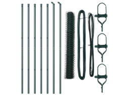 Conjunto 1 Cerca Para Jardim Vidaxl Verde Aço (10 X 1 M)