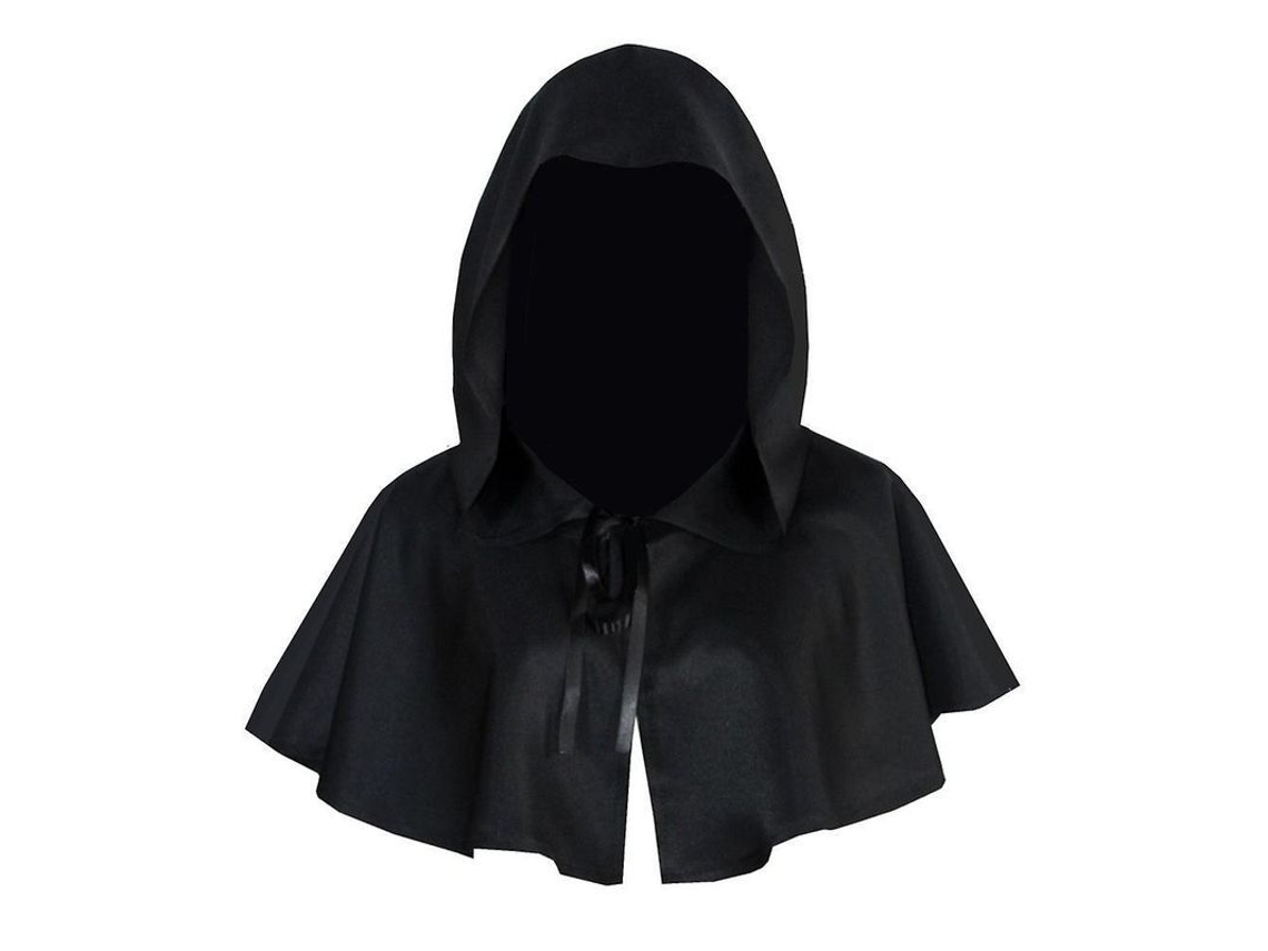 2026 capucha Medieval de Punto Plano Con Capa para Disfraces Cosplay Hombre Mujer
