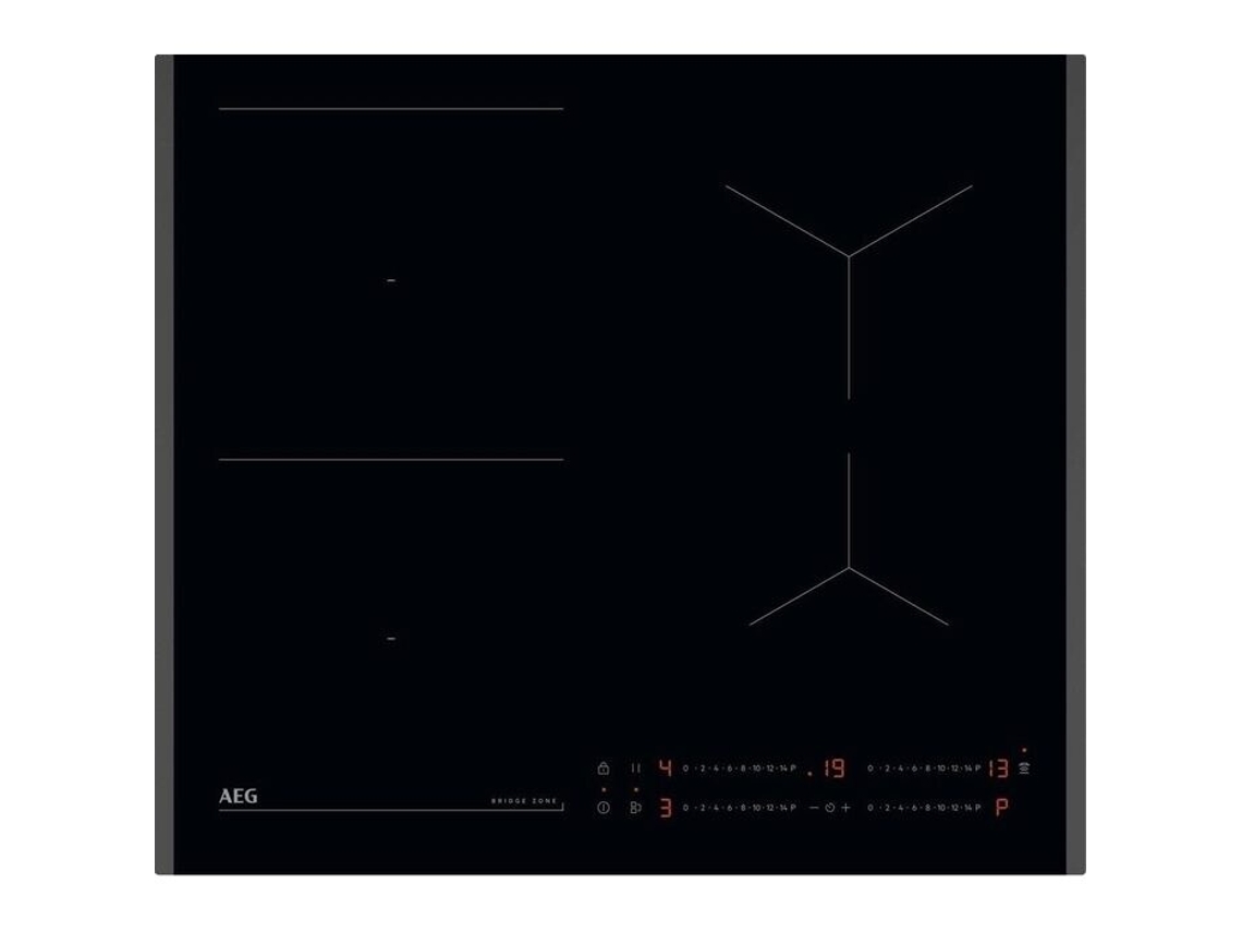 Placa de Indução AEG TO64IB0BFB Série 6000 com Função Ponte (Elétrica - 60 cm - Preto)