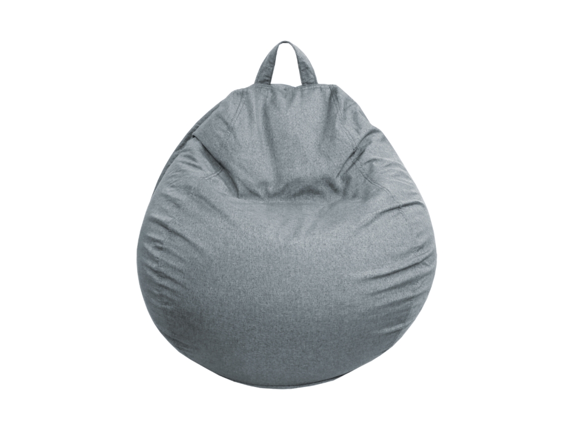 Pufe Pêra Bananair 80 X 70 Cm Cinzento Escuro