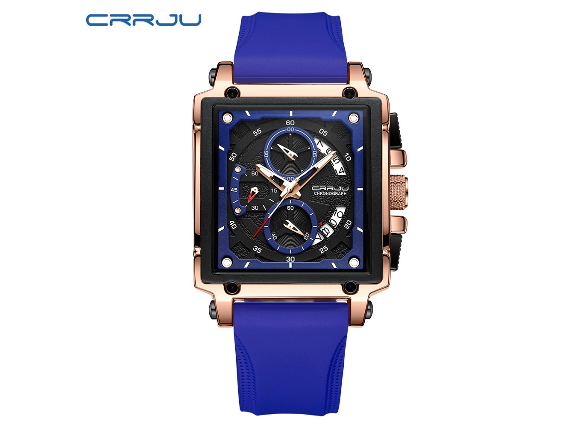 Relógio Masculino Com Calendário E Pulseira (azul) - Estilo Simples E Profissional, Multifuncional.