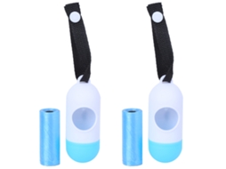 Mali 30pcs Sacolas de Lixo Descartáveis para Fraldas de Bebê com Corda Azul Resistente