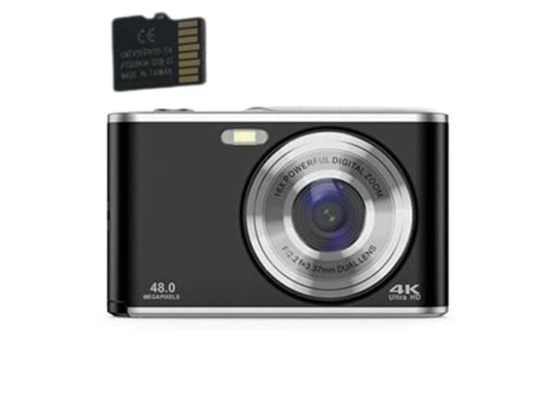 Camara Digital HALINUIA 4K 48MP (Zoom 16x - Cartao Memoria 32GB)
