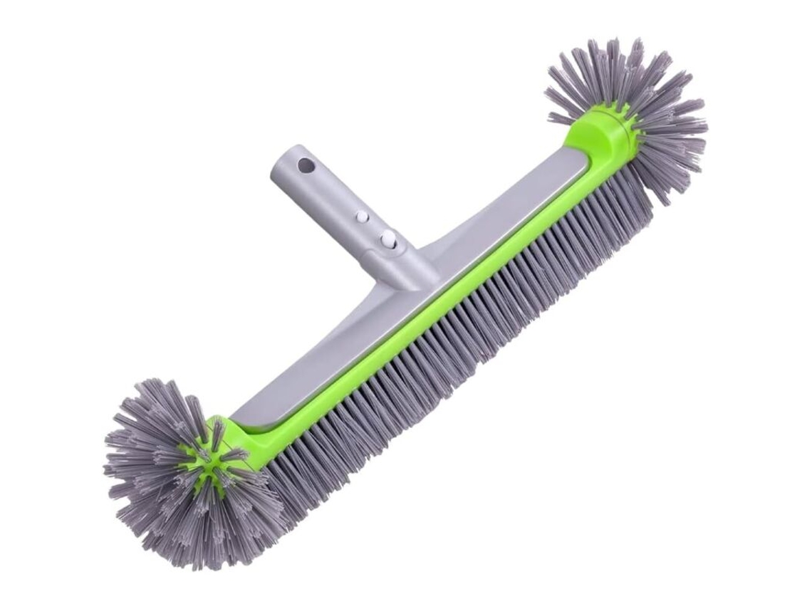 Escova de Limpeza AQUAFORGE 45 cm alumínio para piscina paredes fundo degraus e azulejos uso manual em spas lagos fontes e banheiras
