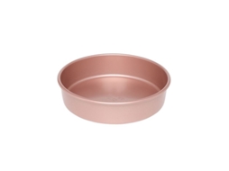 Forma Redonda Antiaderente para Bolo Ouro Rosa 23 Cm SUNNY SPACES