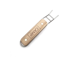 Puxador de Grade de Churrasco Inox com Cabo de Madeira