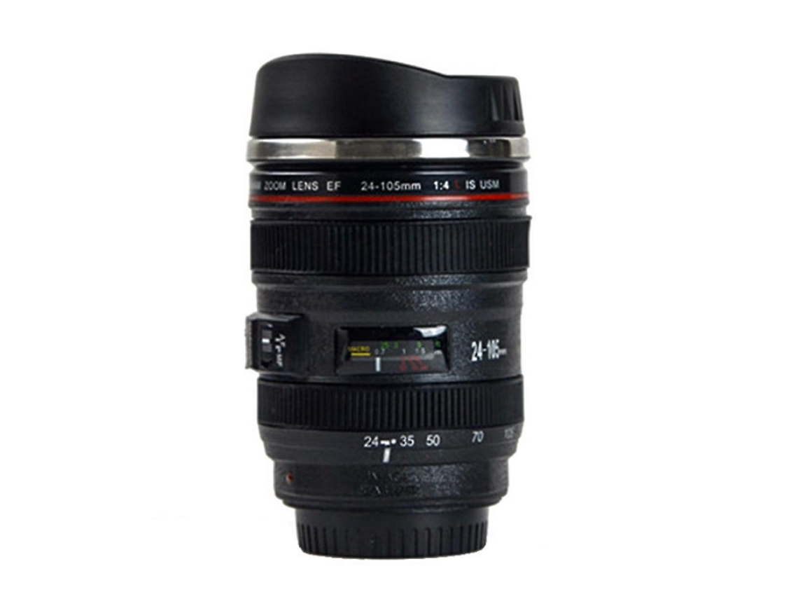 Caneca Criativa Com Design De Lente De Câmera 400 Ml