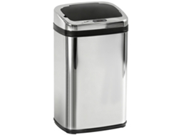 Lixeira Automática de Cozinha de Aço Inox 30l com sensor de movimento e tampa (33x25x58cm) Prata | S/MARCA