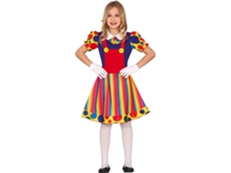 Fato de Menina GUIRCA palhaço engraçado (Tam: 3-4 Anos)