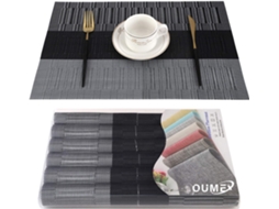 Conjunto de 6 porta copos em PVC resistente ao desgaste AQUAFORGE
