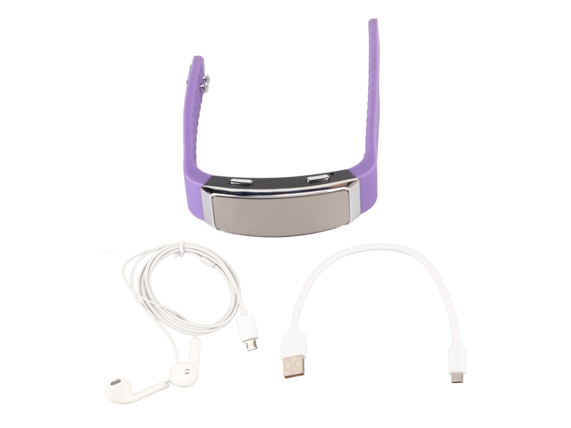 Aetheria relógio Gravador de Voz com Redução de Ruído Ativação por Voz Pulseira 32gb Roxo
