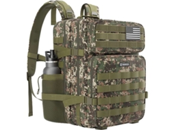 Mochila Tática NUMADA Army B50 com Sistema Molle (50L - Verde Militar)