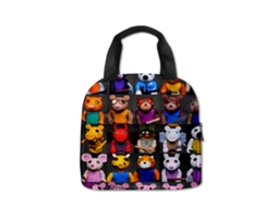 Bolsa de almoço Roblox para estudantes, bolsa de almoço de poliéster com estampa Aquaforge, 15 unidades