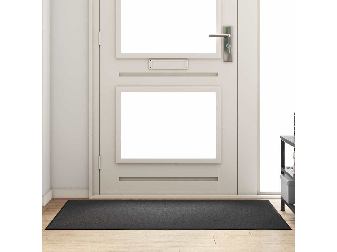 Vidaxl Tapete De Entrada Antracite E Preto 90 X 150 Cm 100% Poliamida