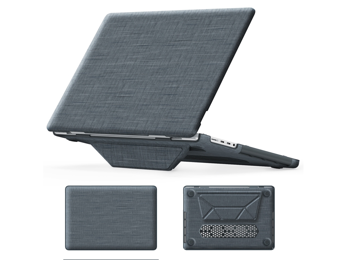 Capa Notebook Capa Protetora Em Tecido Para O Novo Macbook Pro 14 Polegadas 2024 2023 M3 M2 M1 Pro Max Chip (cinza) (m4)