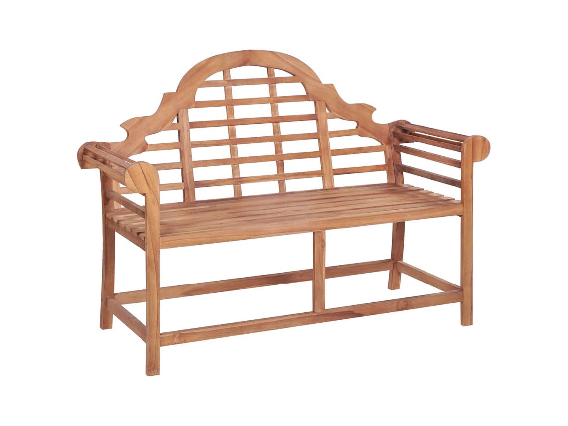 Vidaxl Banco De Jardim 127x58,5x92,5 Cm Madeira De Teca Maciça